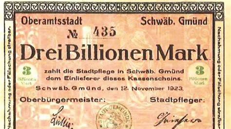 Inflation In Gm Nd Vor Jahren Als Das Glas Bier Milliarden