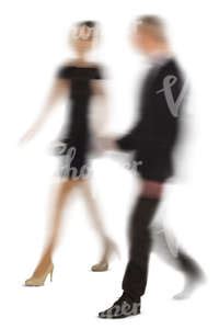 Two Motion Blurred People Walking VIShopper