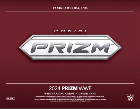 2024 Panini Prizm WWE Under Card 20 Box Case Price Release Date Checklist