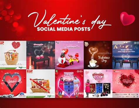 Valentine S Day Social Media Posts On Behance