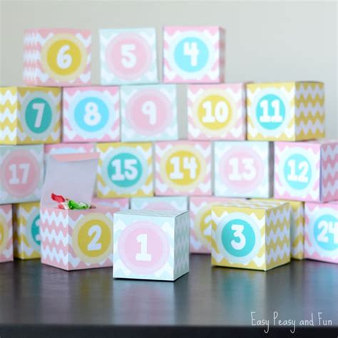 Printable Advent Calendar Boxes - Easy Peasy and Fun