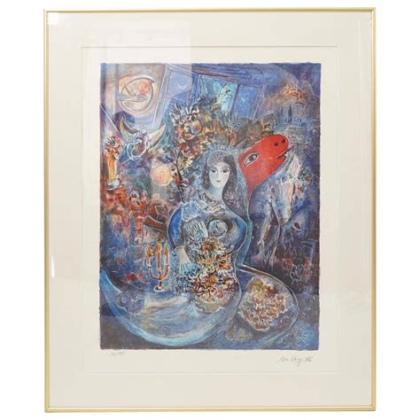 Marc Chagall 1887 1985 Bella Limited Edition Lithograph Auction