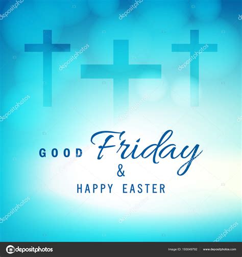 Good Friday Happy Easter Greeting Card Stock Vector Image By ©nekiart