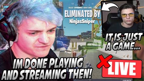 Ninja Goes Off Rage Quits Both Fortnite And His Stream After Nate