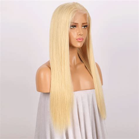 #613 Blonde Straight Lace Front Brazilian Remy Hair Wigs