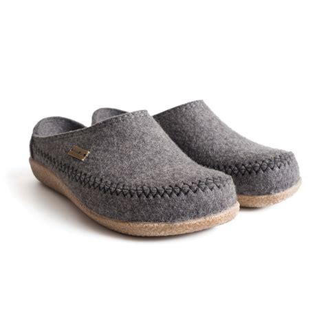 Haflinger Fletcher Grey Wool Slipper Herberts Boots And Western Wear