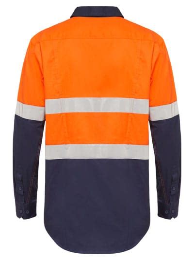 Hard Yakka Hi Vis 2 Tone Ventilated Ls Shirt W Tape The Colour Cartel