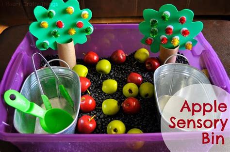 Apple Orchard Sensory Bin via I Heart Crafty Things. The apple trees ...