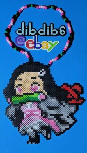 Demon Slayer Nezuko Kandi Perler Anime Dragonball Kawaii 3931830279