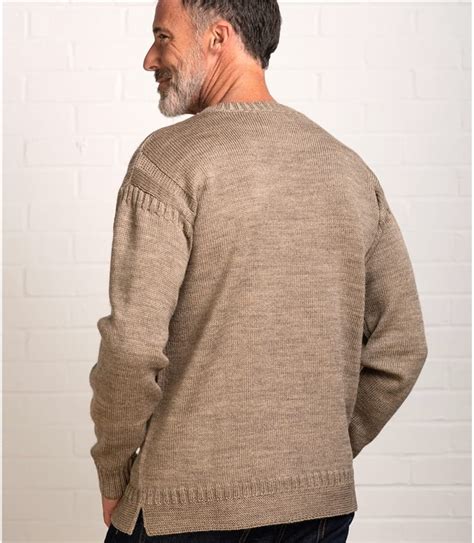 Pepper | Mens Pure Wool Guernsey Jumper | WoolOvers AU