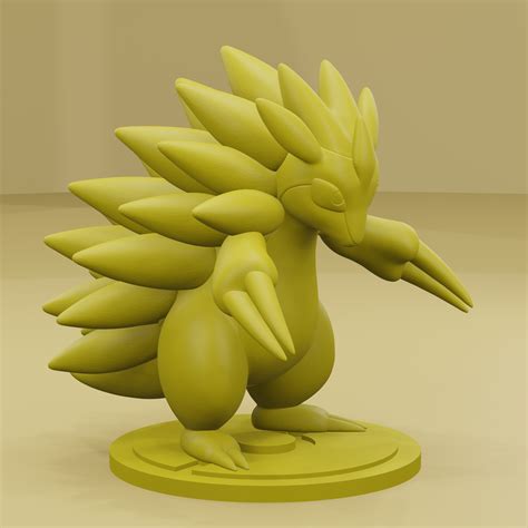 Stl File Pokemon No Sandshrew Sandslash D Printer Model