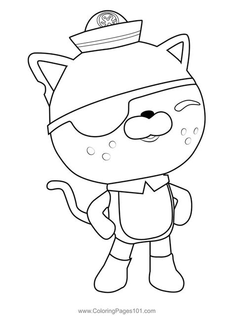 Kwazii Cat Octonauts Coloring Page | Coloring pages, Octonauts ...