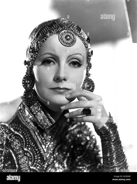 Mata Hari Greta Garbo Portrait By Clarence Sinclair Bull 1931 Stock