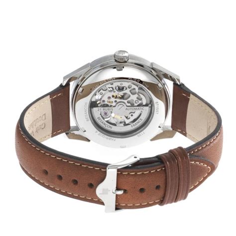 Montre Lip Himalaya Mm Squelette Automatique Cuir Marron