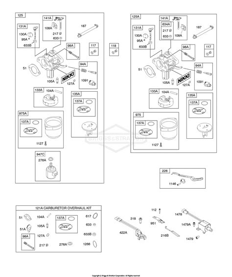 Nikki Carburetor Parts Diagram Briggs And Stratton N