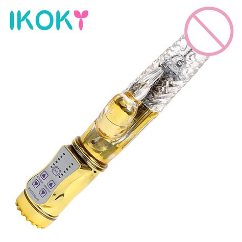 Aliexpress Buy IKOKY Rabbit Clit Vibrator Rotation G Spot Massager Dildo Vibrator Clitoris
