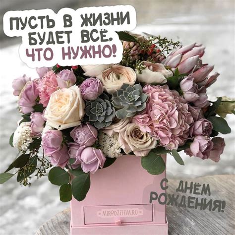 Стильные Цветы С Днем Рождения Фото — Картинки