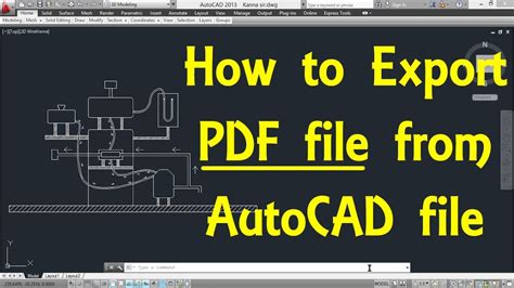 How To Export Pdf File From Autocad File By Engineer Autocad Tutorials