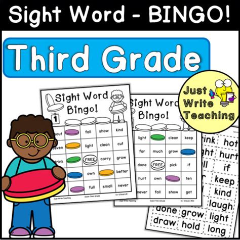 Sight Word Bingo Dolch Third Grade Made By Teachers