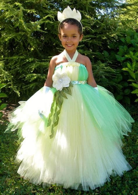 Tutu Dress - Green & Yellow- Princess Tiana - | Princess tutu dresses, Tutu dress, Princess ...