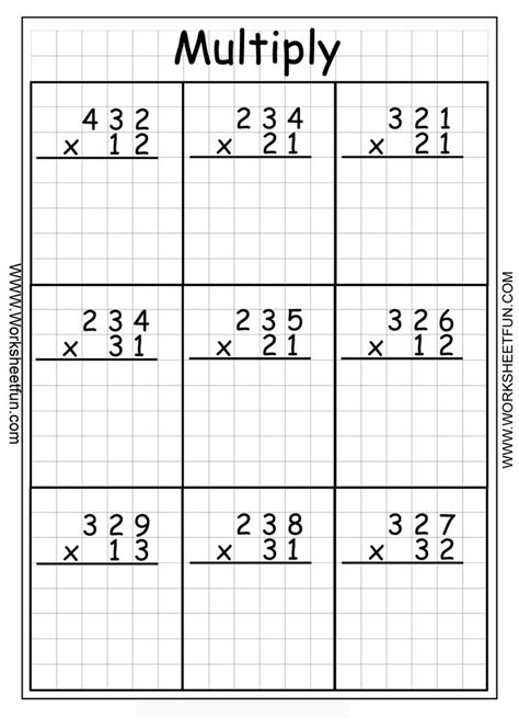 Hard Multiplication 2 Digit Problems Multiplication 3 Digit By 2 Digit 3 Digit X 2 Digit