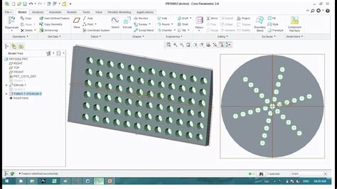 PATTERN IN CREO PARAMETRIC YouTube