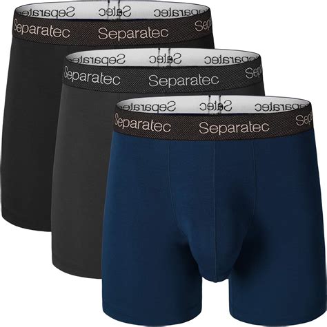 Buy Separatec Mens 3 Pack Micro Modal Separate Pouches Comfort Fit