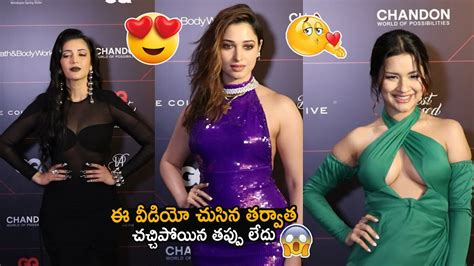 Tamanna Bhatia Sruthi Hassan Stunning Looks At Gq Best Dressed Awards