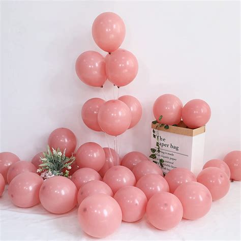 Moocorvic 126pcs Balloons Arch Kit Hot And Rose Red Latex Balloons