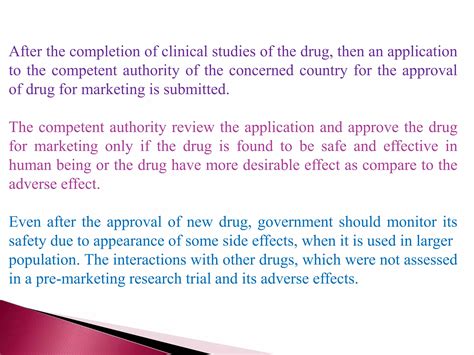 Regulatory Requirements For Drug Approval PPT