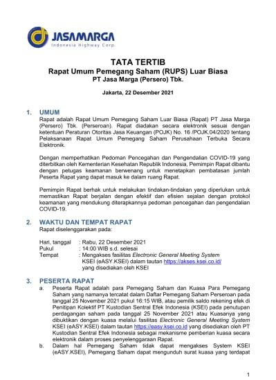 Top Pdf Panduan Dan Tata Tertib Rapat Umum Pemegang Saham Selanjutnya