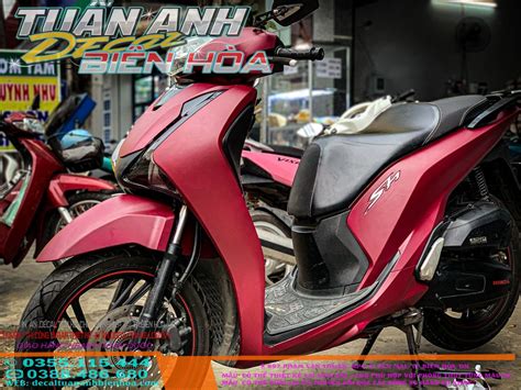 Sh 150 2019 Dán đổi màu đỏ đô nhám sần