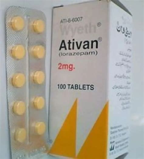 Lorazepam Mg Ativan Tablets Worldwide Delivery At Rs Box