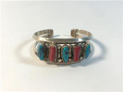 Lot Southwestern Style Sterling Silver Cuff