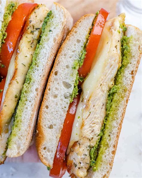 Caprese-Style Grilled Chicken Sandwich - Healthy Fitness Meals