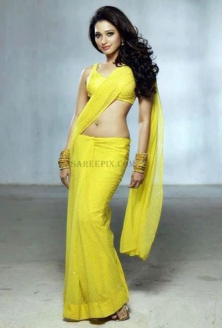 Tamanna Bhatia saree stills on the sets of Himmatwala