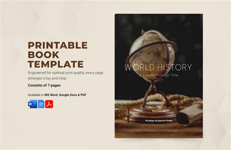 Book Word Template in Word, PDF, Google Docs - Download | Template.net