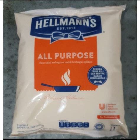 Jual Satuan Hellmann S All Purpose Mayonaise Mayonese 1 Liter Ltr Di