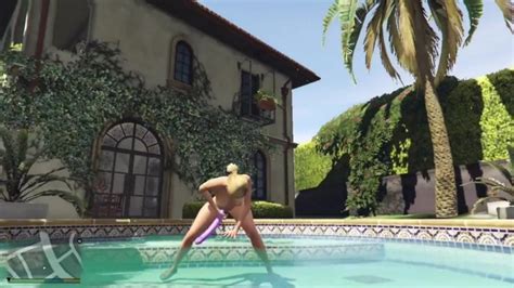 Tracey De Santa Masturbates Indoor And In The Pool With A Big Dildo Gta Free Porn Xxx Mobile