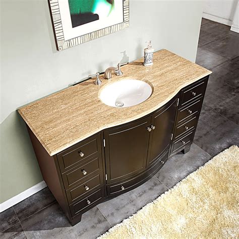 55 Inch Bathroom Vanity Single Sink Rispa