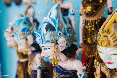 Traditional Wooden Puppets Yogyakarta Java Indonesia Culture