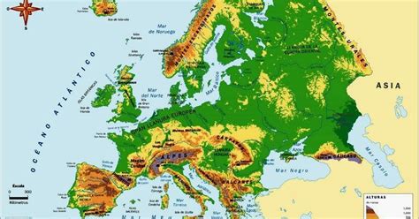 espíritu por favor confirmar Superficial mapa fisico de europa ampliado