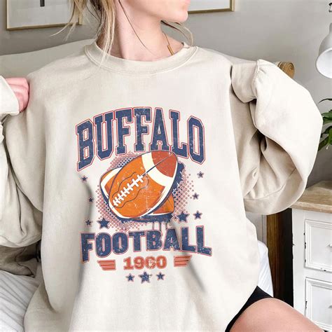 Buffalo Bills Sweatshirt Vintage Buffalo Bills Jersey Shirt Etsy