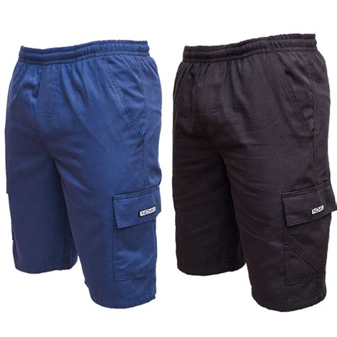 Kit Bermudas Brim Plus Size Extra Cal O Sarja Masculino El Stico