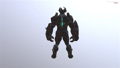 Earth Golem Elemental free VR / AR / low-poly 3D model animated rigged ...