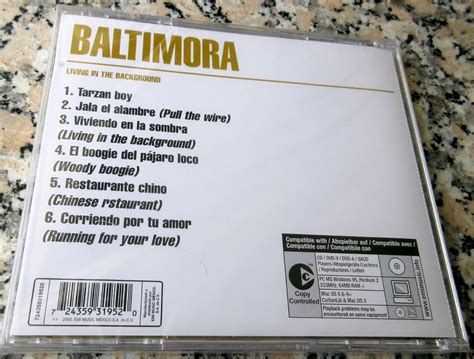 Baltimora Living In The Background New Mega Rare 2003 Cd Tarzan Boy