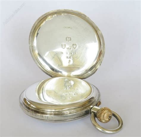 Antiques Atlas Antique Goldsmiths Co Silver Hunter Pocket Watch