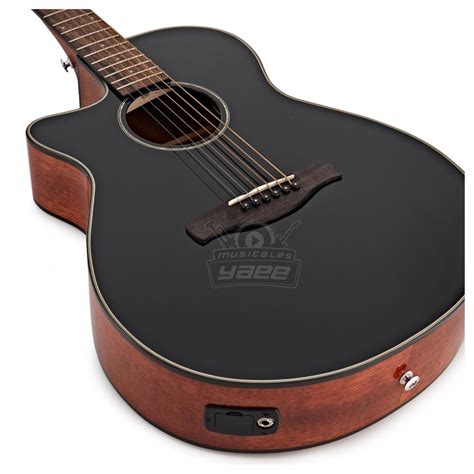 Ibanez Aeg L Bkh Guitarra Electroacustica Zurda Negra