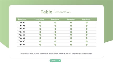 Ppt 표 디자인 템플릿 깔끔한 도표 모음 다운로드