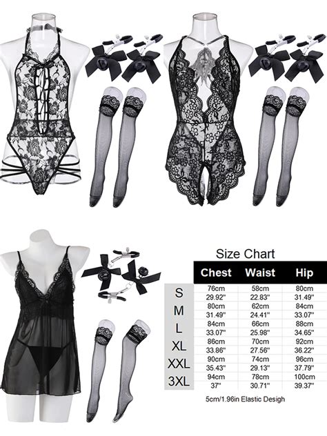 Kit De Lingerie Sexy 3 En 1 Avec Bas 7 0 Sous V Tements Transparents Sans